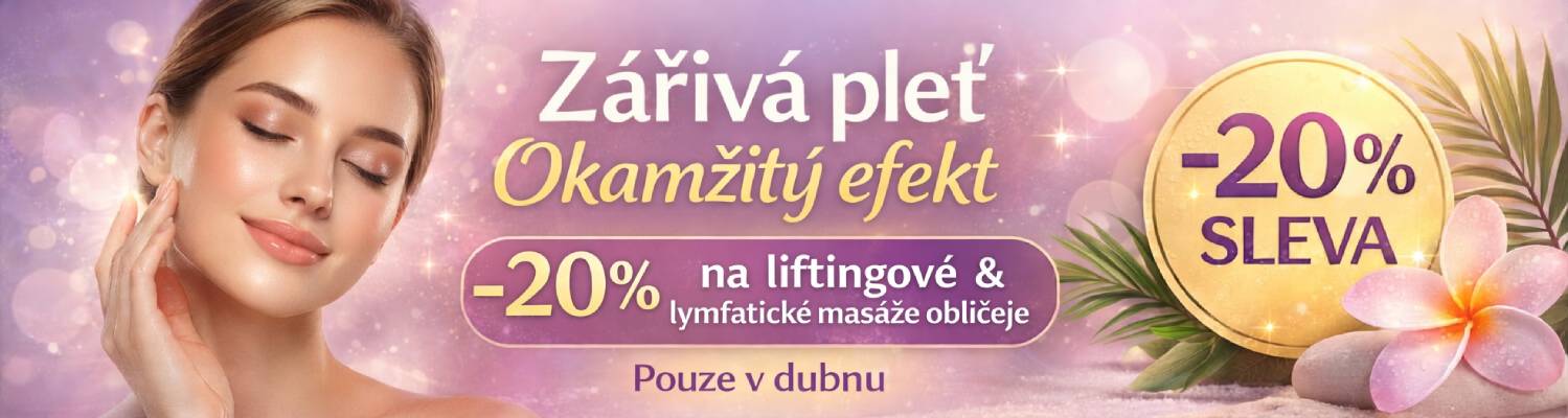 Akční cena liftingové a lymfatické masáže – sleva 20 %